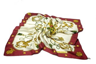 HERMÈS Carre Silk Scarf - HERMÈS Carre Scarf Silk
