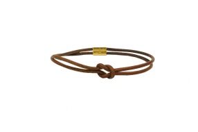 HERMÈS Knot Leather Bracelet/ Necklace