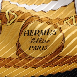HERMÈS EPERON D'OR SILK BLACK