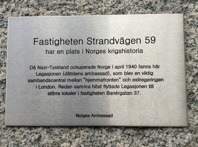 Legationen på Strandvägen 59. Foto Mats Wallenius