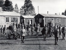 Utbildningen av ”polissoldater” var en täckmantel för infanterisoldater. Foto från utställing på Mälsåkers slott