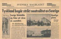 Svenska Dagblasdet den 10 april 1940.