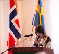 Mauritzbergs slottsägare Liisa Lipsanen öppnde seminariet.