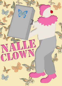 Nalle Clown Butterfly poster Nalle Clown Butterfly poster