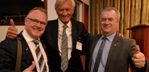 Fiskeriledare. Norges fiskeriminister Per Sandberg, beredningsindustrins Yngve Björkman och Sveriges landsbygdsminister Sven-Erik Bucht. Bild: Ulf Blomgren Fiskeriledare. Norges fiskeriminister Per Sandberg, beredningsindustrins Yngve Björkman och Sveriges landsbygdsminister Sven-Erik Bucht. Bild: Ulf Blomgren