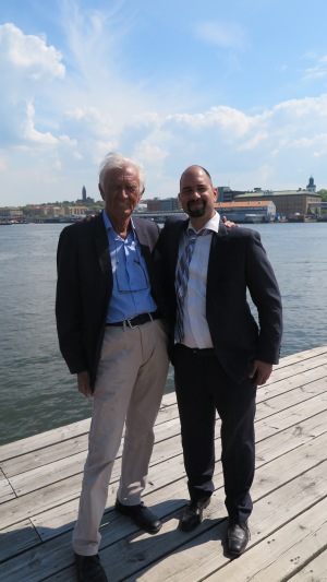 Avgående ordförande Yngve Björkman och tillträdande ordförande Krishan Kent. Avgående ordförande Yngve Björkman och tillträdande ordförande Krishan Kent.