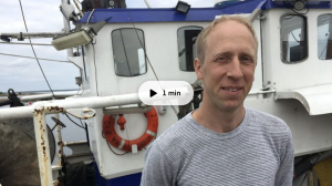 Fiskaren Mikael Johnsson i Böda hamn på Öland hoppas få bättre avsättning för den strömming han tar upp ur Östersjön. Foto: Kaisa Lappalainen/SVT Fiskaren Mikael Johnsson i Böda hamn på Öland hoppas få bättre avsättning för den strömming han tar upp ur Östersjön. Foto: Kaisa Lappalainen/SVT