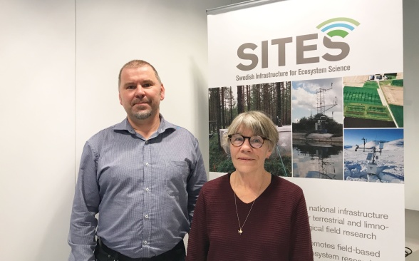 Barbara Ekbom, SITES chairman accompanied by Stefan Bertilsson, SITES Director. Photo by Ida Taberman