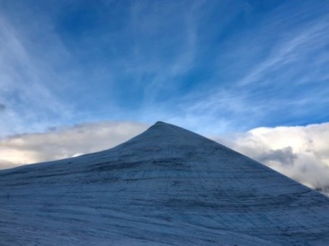 Kebnekaise southern summit on the 3rd of September 2019. Photo: Gunhild Rosqvist.