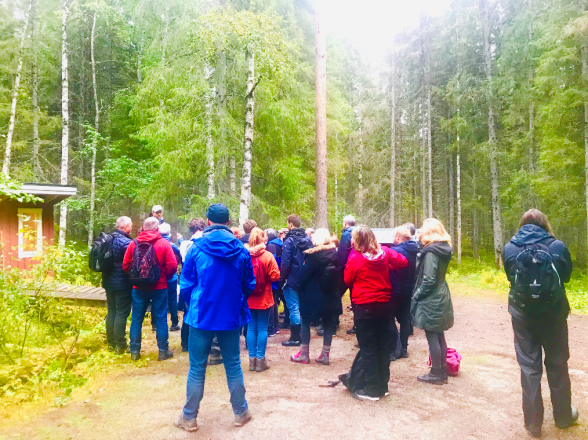 INTERACT visited the 150 meter tall Svartbergsmasten, part of the ICOS infrastructure. Photographer: Charlotta Erefur.