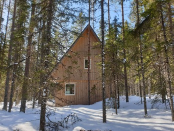 The Mast house at ICOS Svartberget and also the house that will room ACTRIS Svartberget. Photo: Paul Smith.