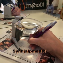 synhjälpmedel korsord