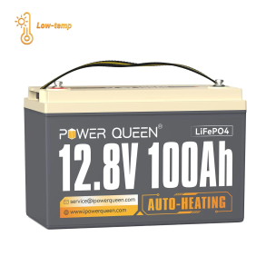 Power Queen 12V 100Ah Auto-Heating - 