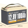 Power Queen 12V 100Ah Auto-Heating