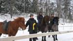 Ninja/Naela, Jamila/Alfur och Maria/Svala på Gydas vintertävling