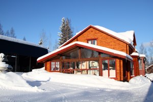 Vårat hus i vintertid!