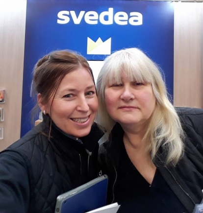 Jag och kollegan Ingrid Jag och kollegan Ingrid