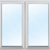 Friggebod 14,4 kvm - Extra fönster vitmålat 100x100cm 2-lufts.