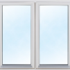 Friggebod LEO 15 kvm (Nyhet 2022) - Extra fönster vitmålat 100x100cm 2-lufts.