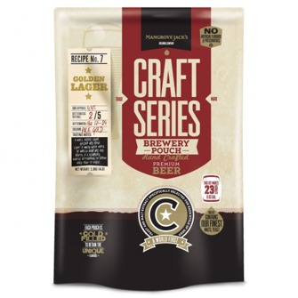 Mangrove Jack's Golden Lager Brewery pouch