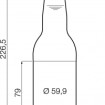 Flaska Longneck 33cl ölflaskor 24pack
