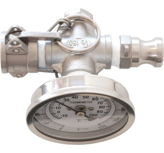 In-line termometer Camlock