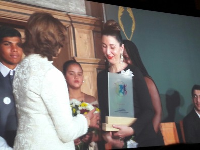 Rachel Lloyd får World´s Children´s Prize 2018 av Drottning Silvia. Rachel Lloyd får World´s Children´s Prize 2018 av Drottning Silvia.