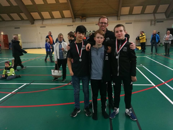 Bodenbrottningarna 2017, Ali Sina, Max, Axel och coach Samuel Gustafsson Bodenbrottningarna 2017, Ali Sina, Max, Axel och coach Samuel Gustafsson