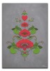 Kurbits i gröna och röda nyanser - 70 x 100 cm