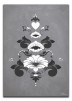 Kurbits i gråvita nyanser - 70 x 100 cm