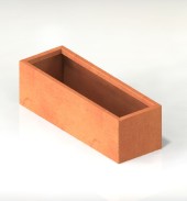 corten kruka rektangulär