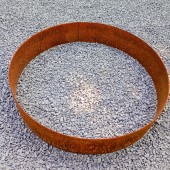 cortenstål ring trädgård