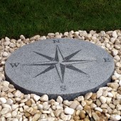 granit kompass polerad granit trädgårdskonst