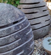 granitlampa granitlykta japansk trädgård trädgårdskonst