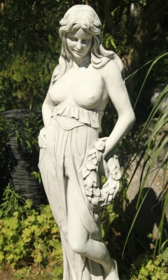 trädgårdskonst , staty vitmarmorkonst