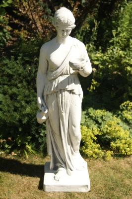 trädgårdskonst vit staty, figurer till trädgården