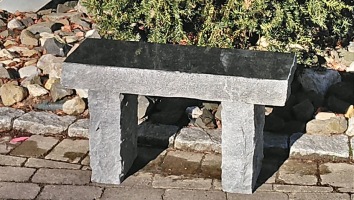GRanitbänk, trädgårdsbänk, Trädgårdskonst, Polerad granit