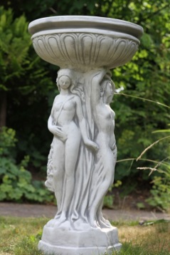Trädgårdskonst figur, vit