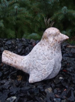 Trädgårdskonst granit fågel