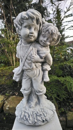Trädgårdskonst barn , statyer