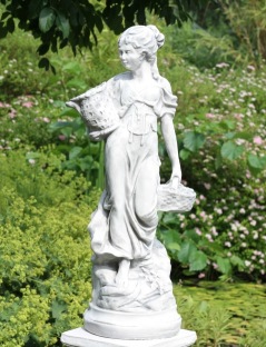 trädgårdskonst Solevita vit staty