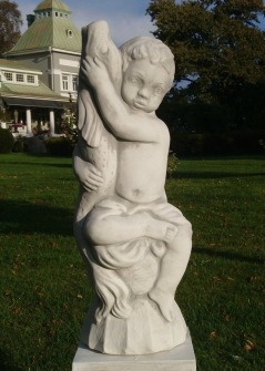 Staty Caelus , trädgårdskonst