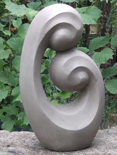 Trädgårdskonst figur grå