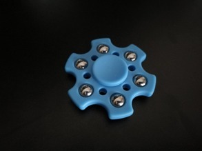 Fidget spinner hexagon - Ljusblå