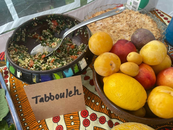 Det var svårt att hinna ta en bild innan Tabboulehn gick åt!