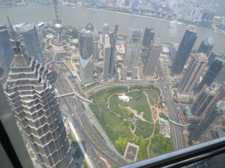 Shanghai från ovan