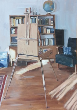 Ludvig Sjödin, "Stilleben", oil on panel, 72 x 52 cm, 2021