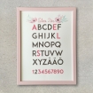 ABC123 TAVLA | Pink | Gray | Letters - ABC123_Tavla