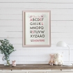 ABC123 TAVLA | Pink | Gray | Letters