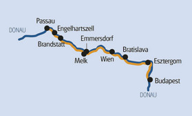 Cykel & Båt Passau-Wien-Bratislava-Budapest